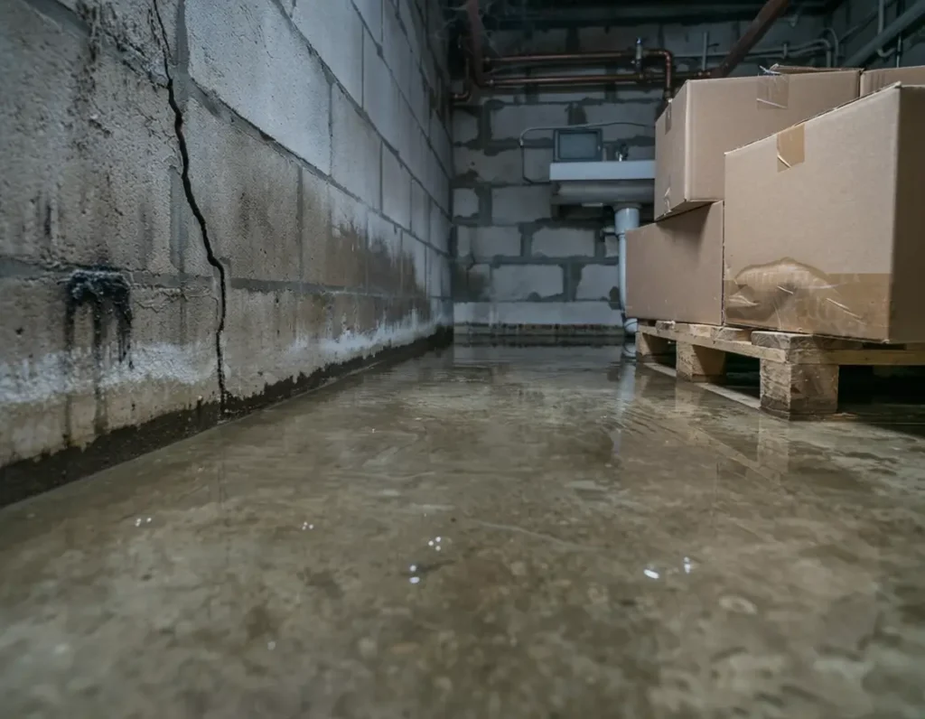 infiltration d'eau cave