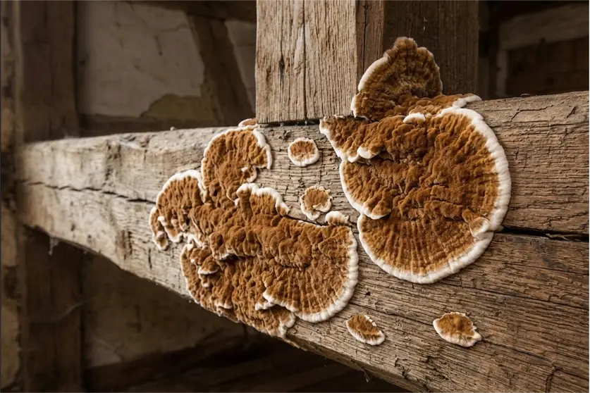 champignon mérule nocif cave