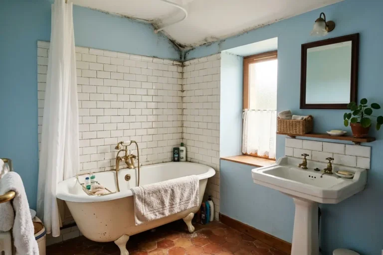 salle de bain moisissures plafond