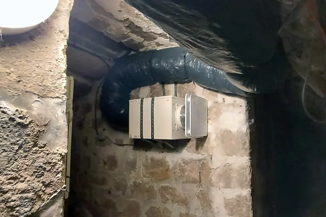 installation VMI cube en sous-sol
