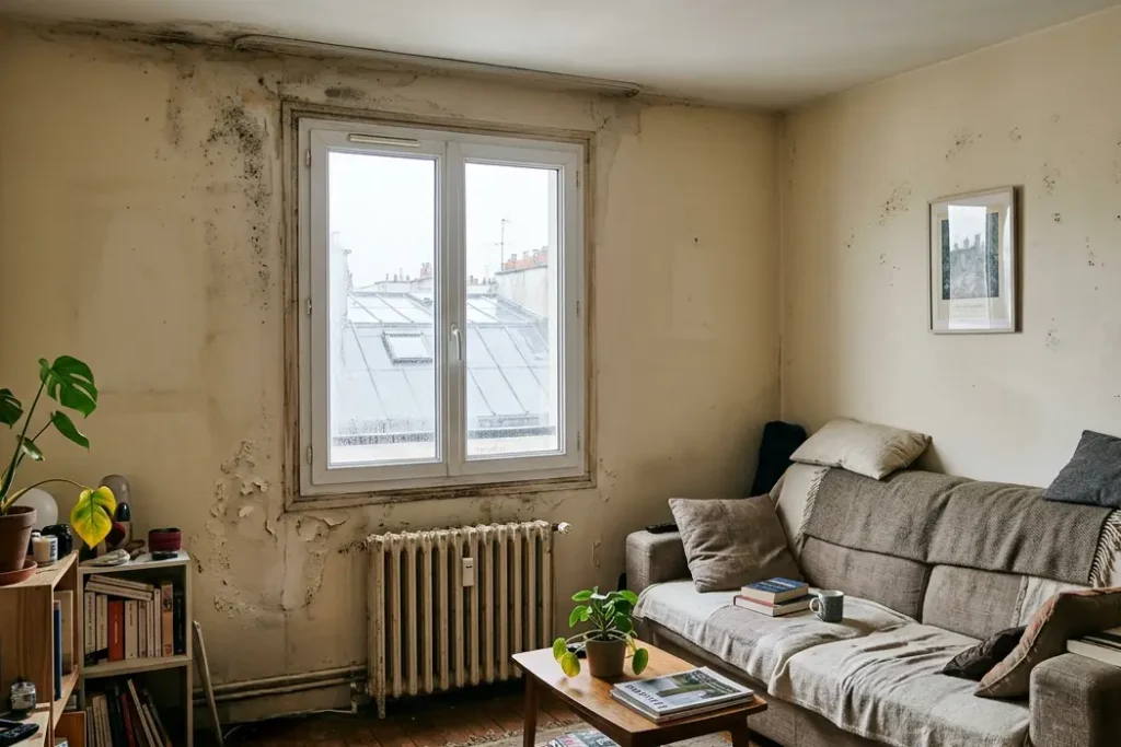 appartement humide moisissure